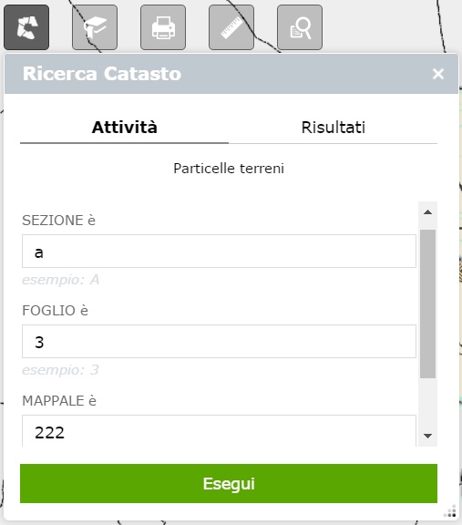 ricerca catasto